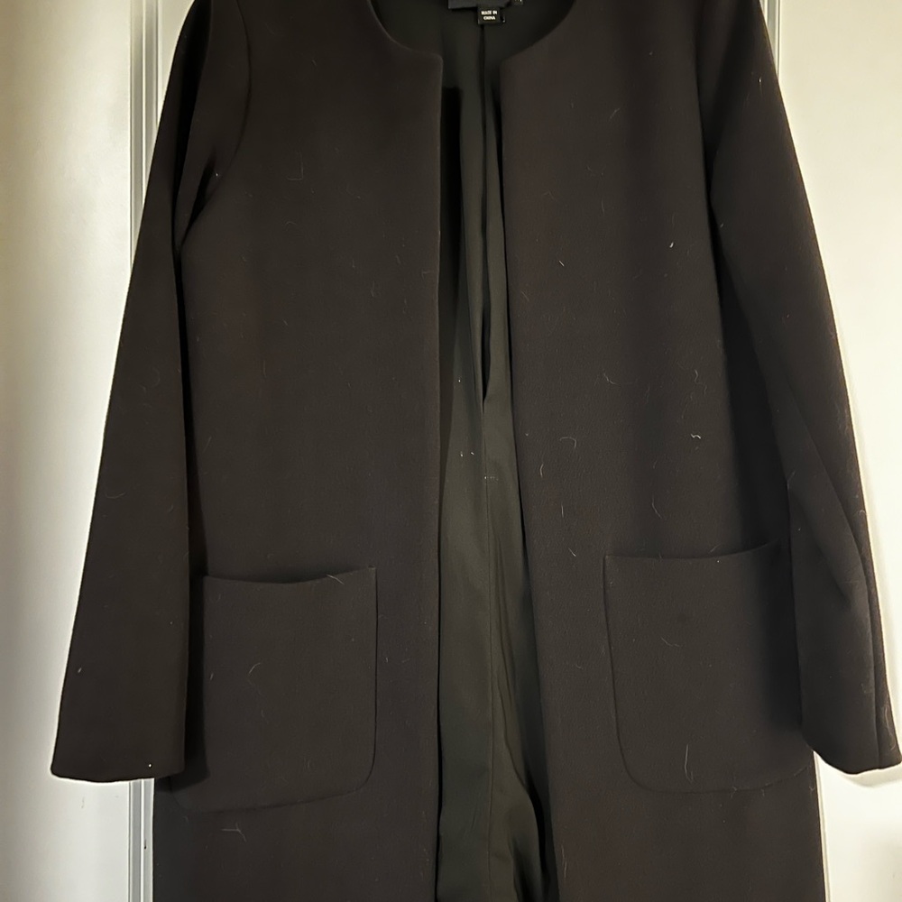 Harlowe & Graham Black Blazer with Rounded Collar